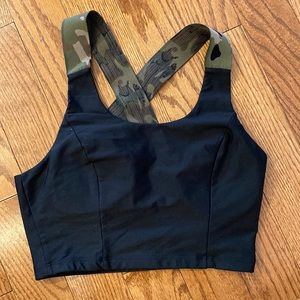SoulCycle Camo Strap Sports Bra
